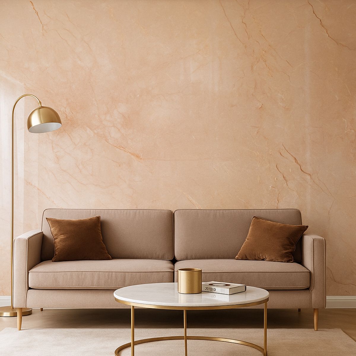 Rola panou autoadeziv, Naimeed D7418, design modern, 2.5mm grosime, 120x280cm, Crem