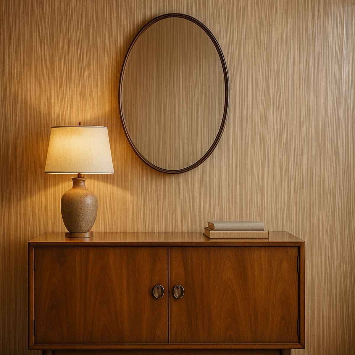 Rola panou autoadeziv, Naimeed D7420, design modern, 2.5mm grosime, 120x280cm, Maro deschis