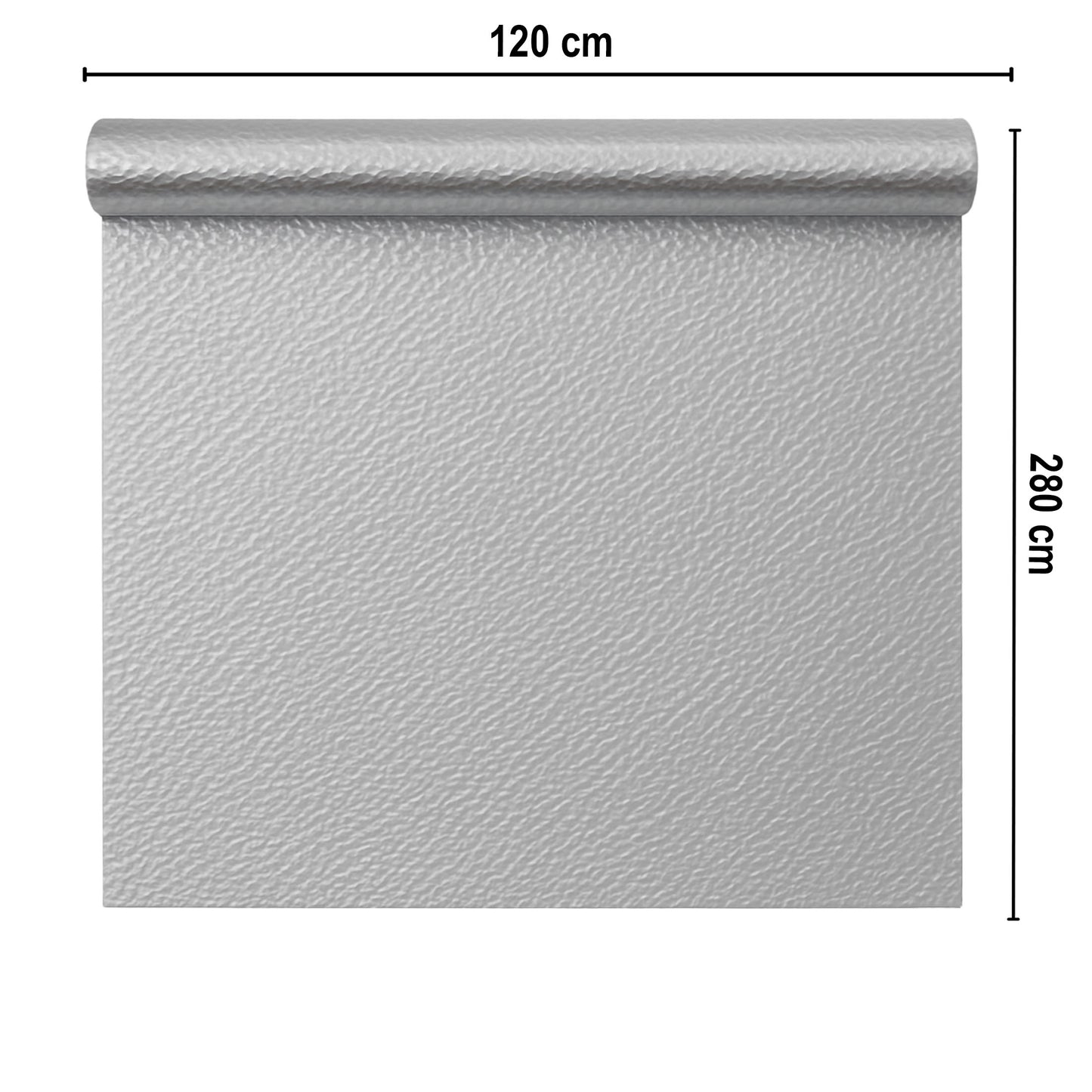 Rola panou autoadeziv, Naimeed D7425, design modern, 2.5mm grosime, 120x280cm, Argintiu