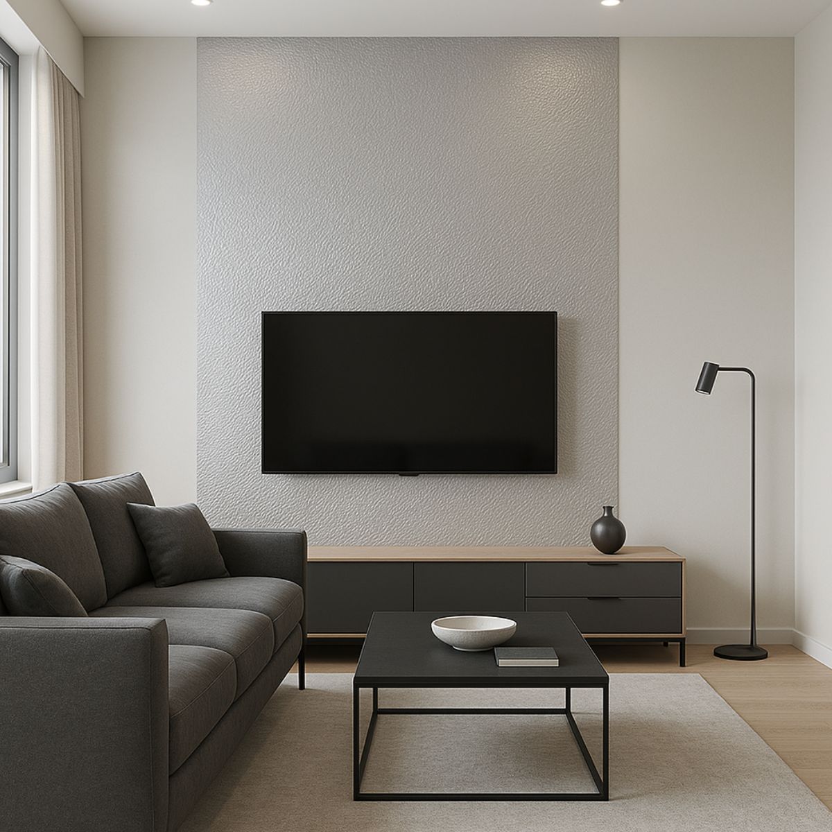 Rola panou autoadeziv, Naimeed D7425, design modern, 2.5mm grosime, 120x280cm, Argintiu