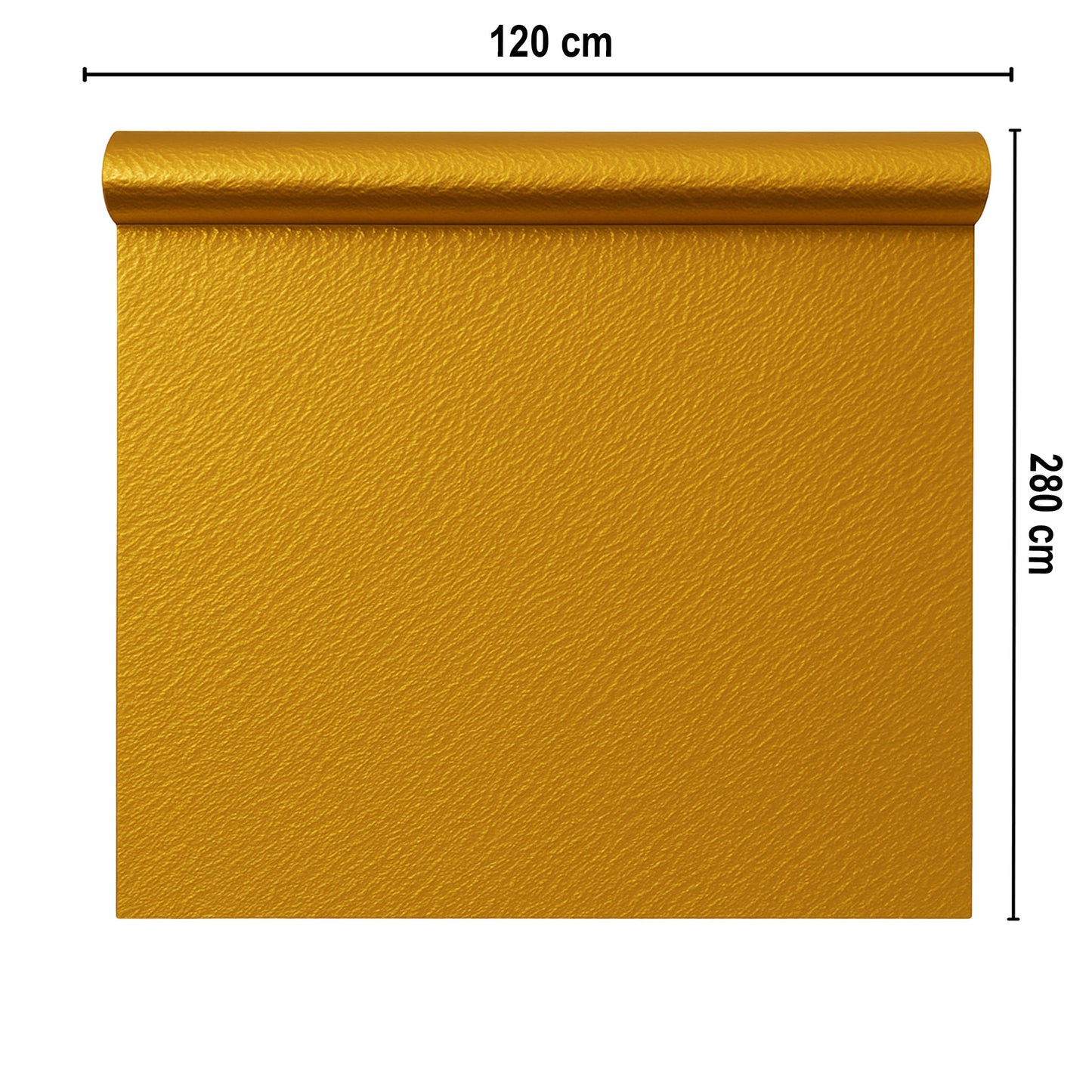 Rola panou autoadeziv, Naimeed D7426, design modern, 2.5mm grosime, 120x280cm, Auriu