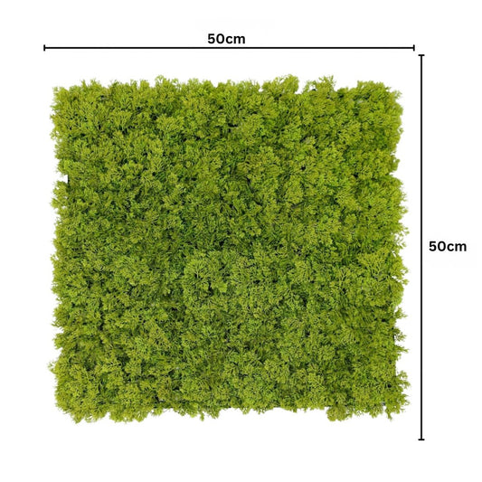 Panou din plante artificiale, Naimeed D7428, Verde, 50x50 cm