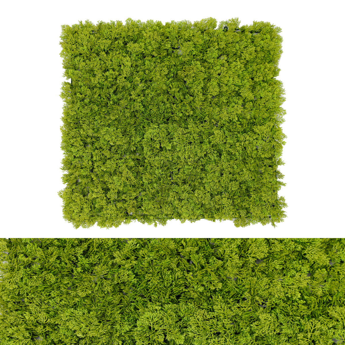 Panou din plante artificiale, Naimeed D7428, Verde, 50x50 cm