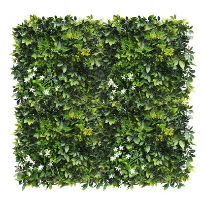 Panou din plante artificiale,cu frunze, Naimeed D7440, Verde, 100x100 cm