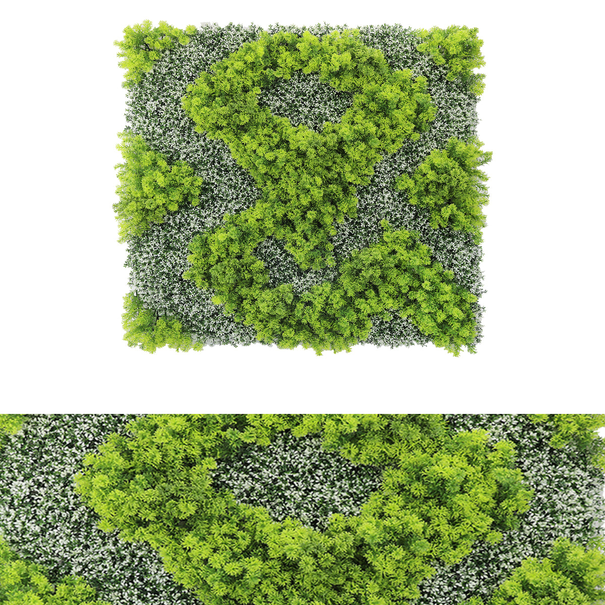 Panou din plante artificiale,cu frunze, Naimeed D7441, Verde, 100x100 cm