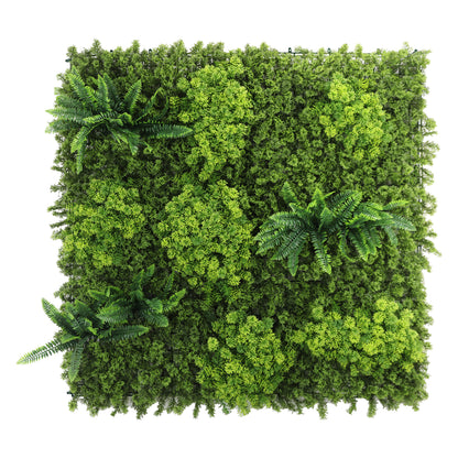 Panou din plante artificiale,cu frunze, Naimeed D7442, Verde, 100x100 cm
