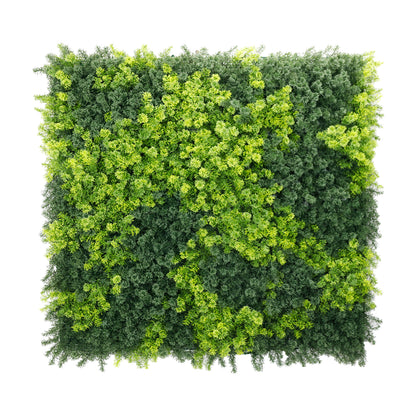 Panou din plante artificiale,cu frunze, Naimeed D7443, Verde, 100x100 cm