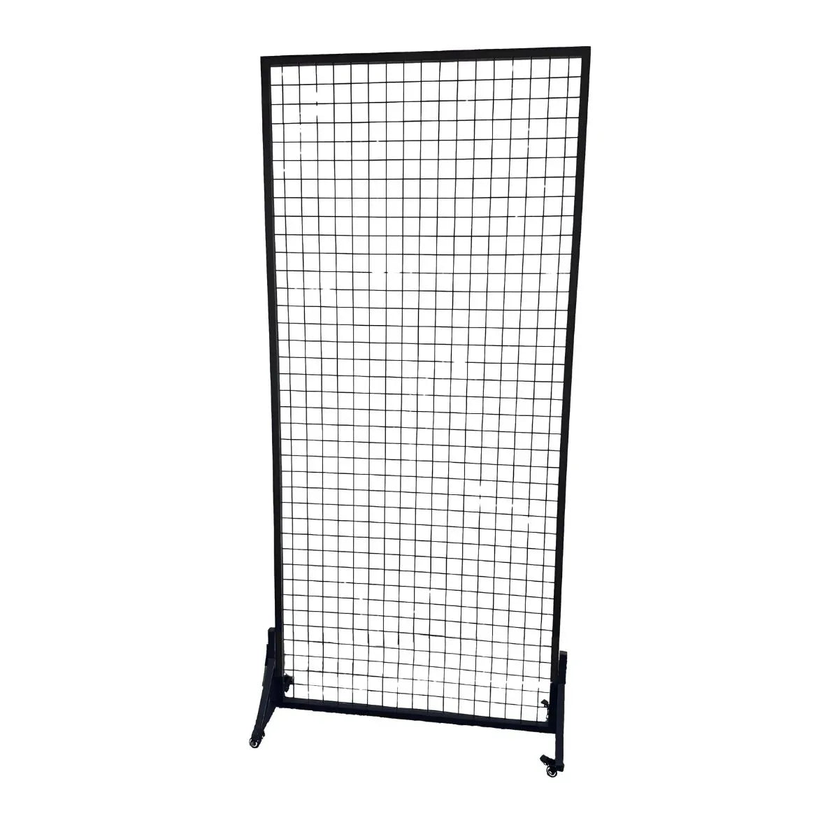 Paravan metalic cu roți pivotante 360°, Naimeed D7462, ideal pentru organizare și expoziții, Dimensiuni 100x229cm, Negru - 221.ro
