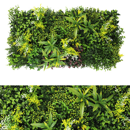 Panou din plante artificiale,cu frunze, Naimeed D7470, Multicolor, 50x100 cm