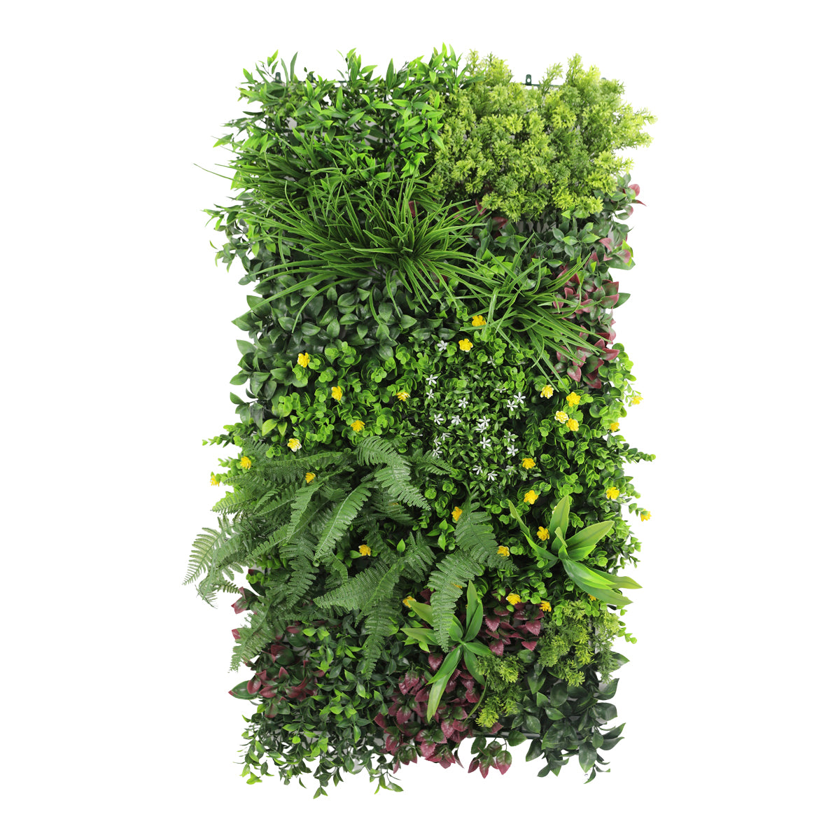 Panou din plante artificiale,cu frunze, Naimeed D7471, Multicolor, 50x100 cm