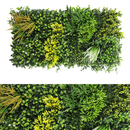 Panou din plante artificiale,cu frunze, Naimeed D7472, Multicolor, 50x100 cm