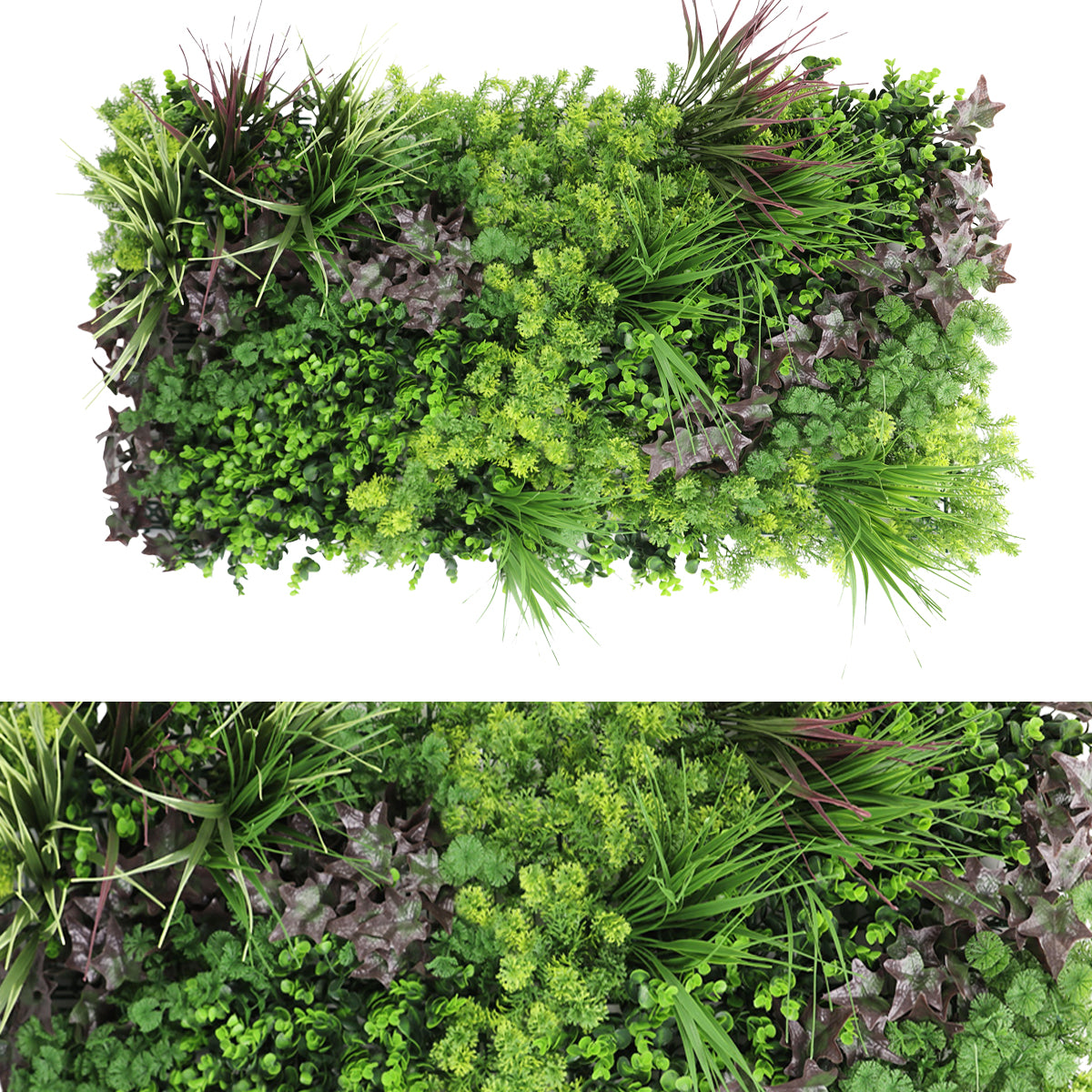 Panou din plante artificiale,cu frunze, Naimeed D7473, Multicolor, 50x100 cm