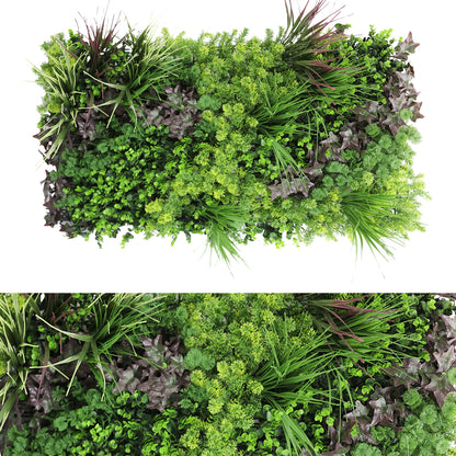 Panou din plante artificiale,cu frunze, Naimeed D7473, Multicolor, 50x100 cm