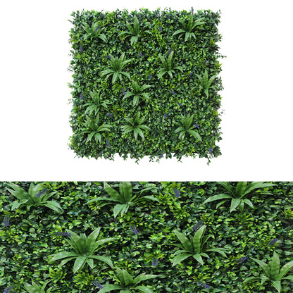 Panou din plante artificiale,cu frunze, Naimeed D7477, Verde, 100x100 cm