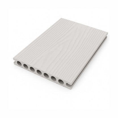 Pardoseala decking terasa din compozit WPC, Naimeed D7483, rezistenta sporita, 280x14x2.5cm, Alb