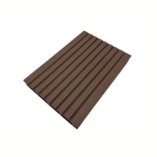 Pardoseala decking terasa din compozit WPC, Naimeed D7484, 280x14x2.5cm, Maro deschis