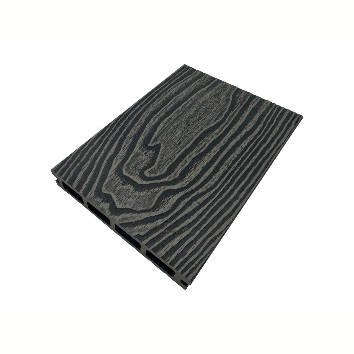 Pardoseala decking terasa din compozit WPC, Naimeed D7485, 280x14x2.5cm, Gri inchis