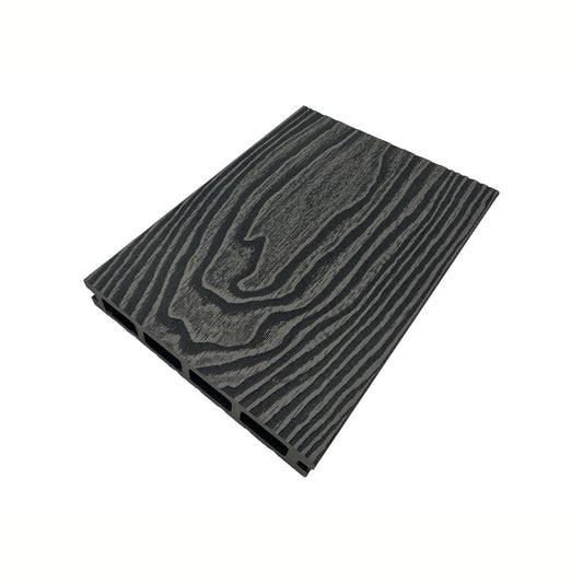 Pardoseala decking terasa din compozit WPC, Naimeed D7485, 280x14x2.5cm, Gri inchis