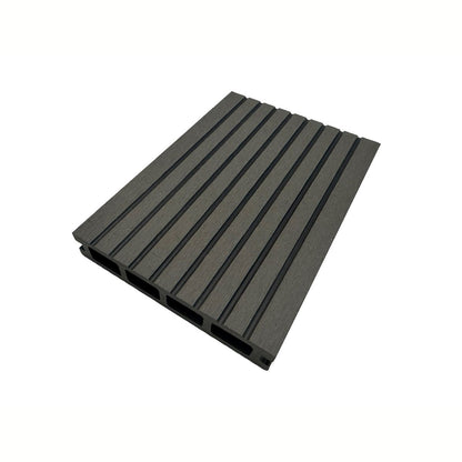 Pardoseala decking terasa din compozit WPC, Naimeed D7485, 280x14x2.5cm, Gri inchis