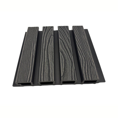 Lambriu decorativ WPC, reliefat, pentru exterior, montaj rapid, rezistenta ridicata, Naimeed D7491, 280x22x2.6cm, Stejar gri