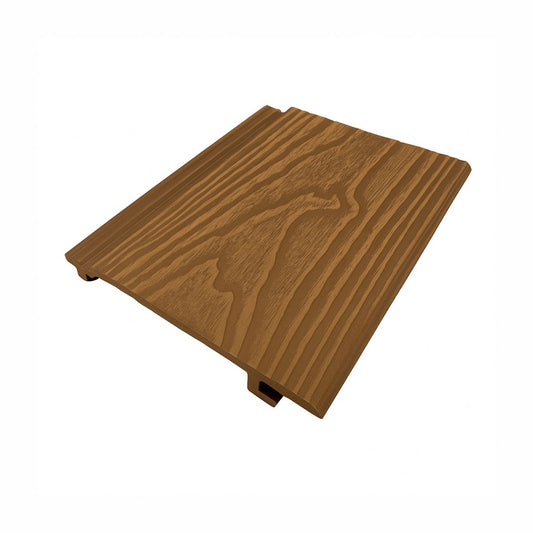 Lambriu decorativ riflaj WPC, pentru exterior, montaj rapid, rezistenta ridicata, Naimeed D7498, 280x14.8x2.1cm, Tec