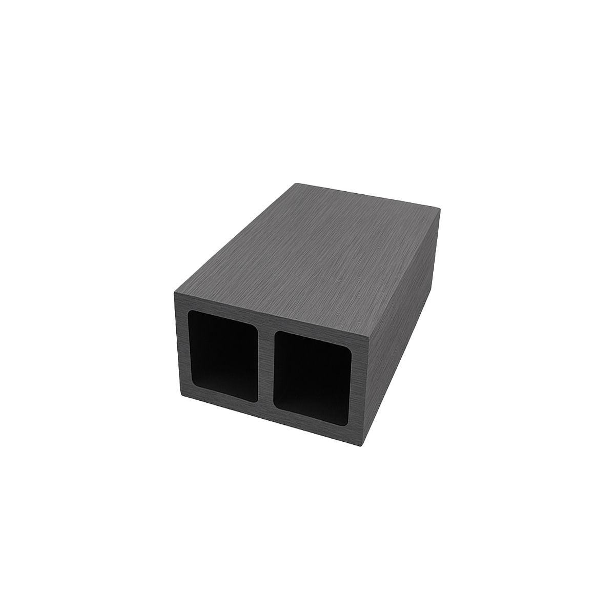 Profil dreptunghiular ranforsat din WPC co-extrudat, Naimeed D7505,  280×5.8×3.9 cm, Gri