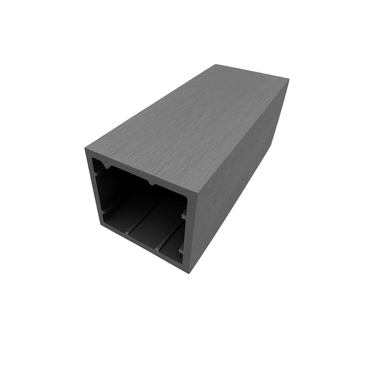 Profil ranforsat din WPC co-extrudat, Naimeed D7508, 280×8×8 cm, gri