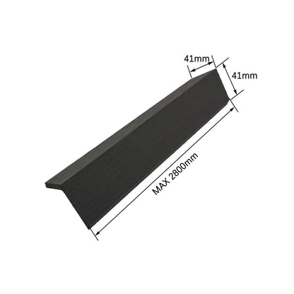 Cornier prerimetral, exterior, din compozit WPC ,cu strat coextrudat protector Naimeed D7511, Dimensiuni 280X4.1X4.1cm, Gri