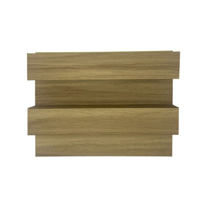 Panou decorativ riflaj WPC, montaj rapid, rezistenta ridicata, Naimeed D7516, 260x21.4x6cm, stejar natural