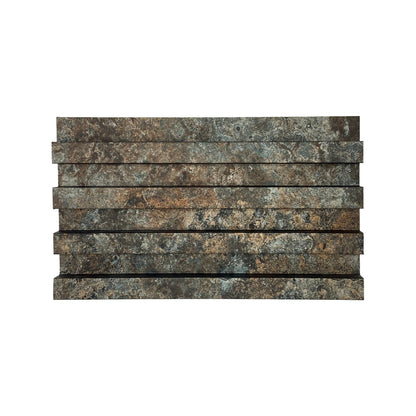 Panou decorativ riflaj WPC, montaj rapid, rezistenta ridicata, Naimeed D7525, 260x16.8x2.3cm, multicolor