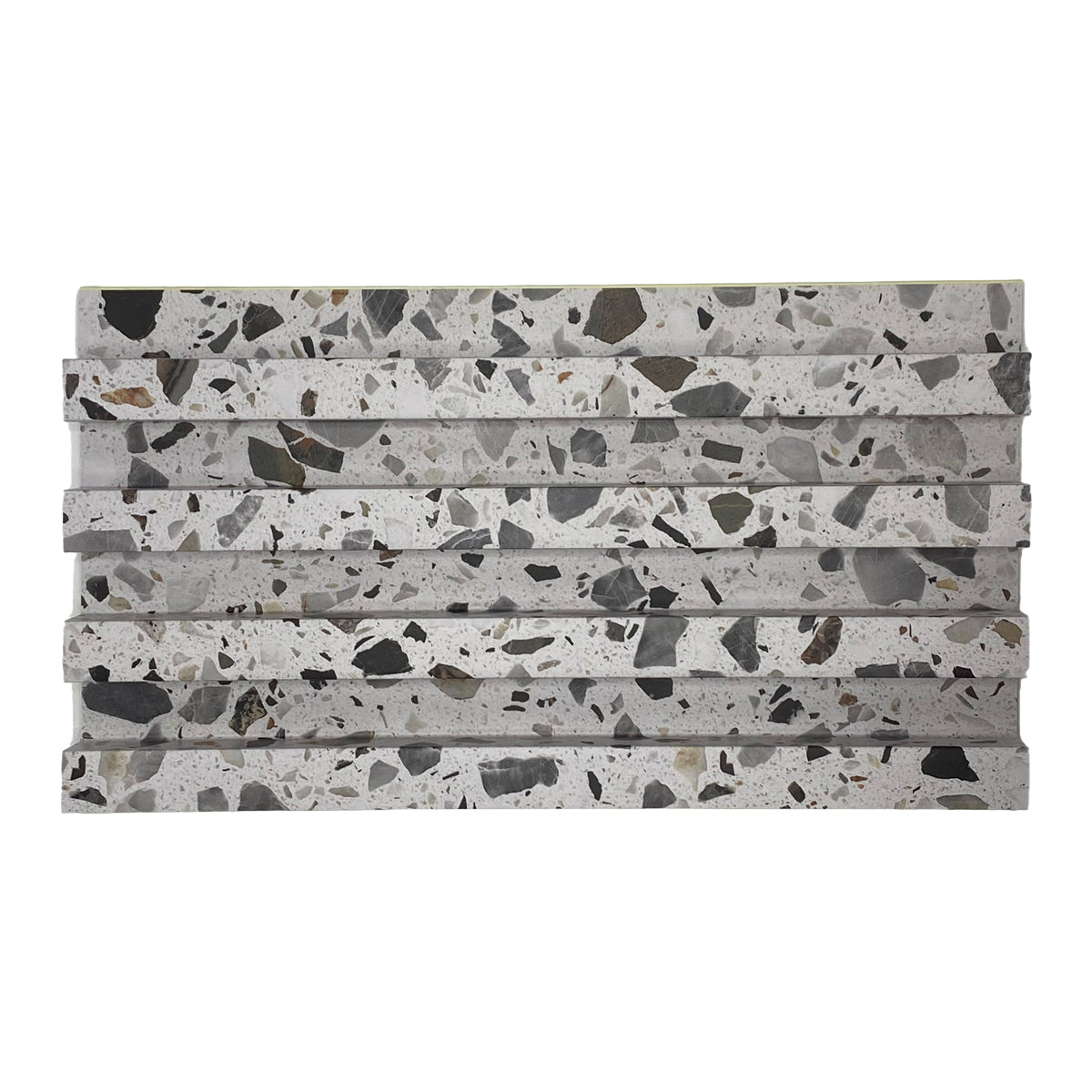 Panou decorativ riflaj WPC, montaj rapid, rezistenta ridicata, Naimeed D7532, 260x16.8x2.3cm, alb