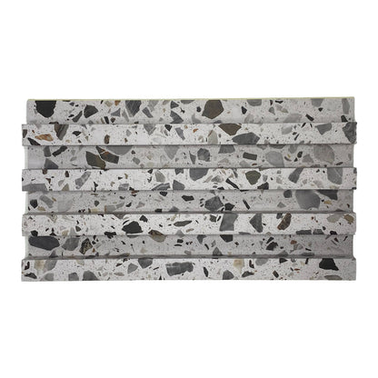 Panou decorativ riflaj WPC, montaj rapid, rezistenta ridicata, Naimeed D7532, 260x16.8x2.3cm, alb