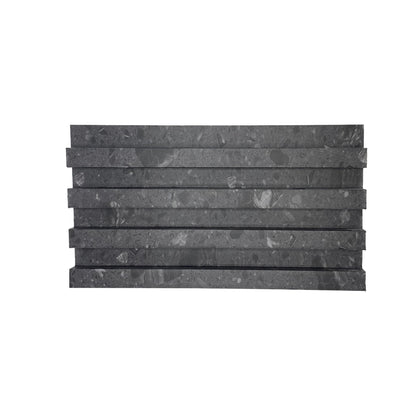 Panou decorativ riflaj WPC, montaj rapid, rezistenta ridicata, Naimeed D7533, 260x16.8x2.3cm, negru