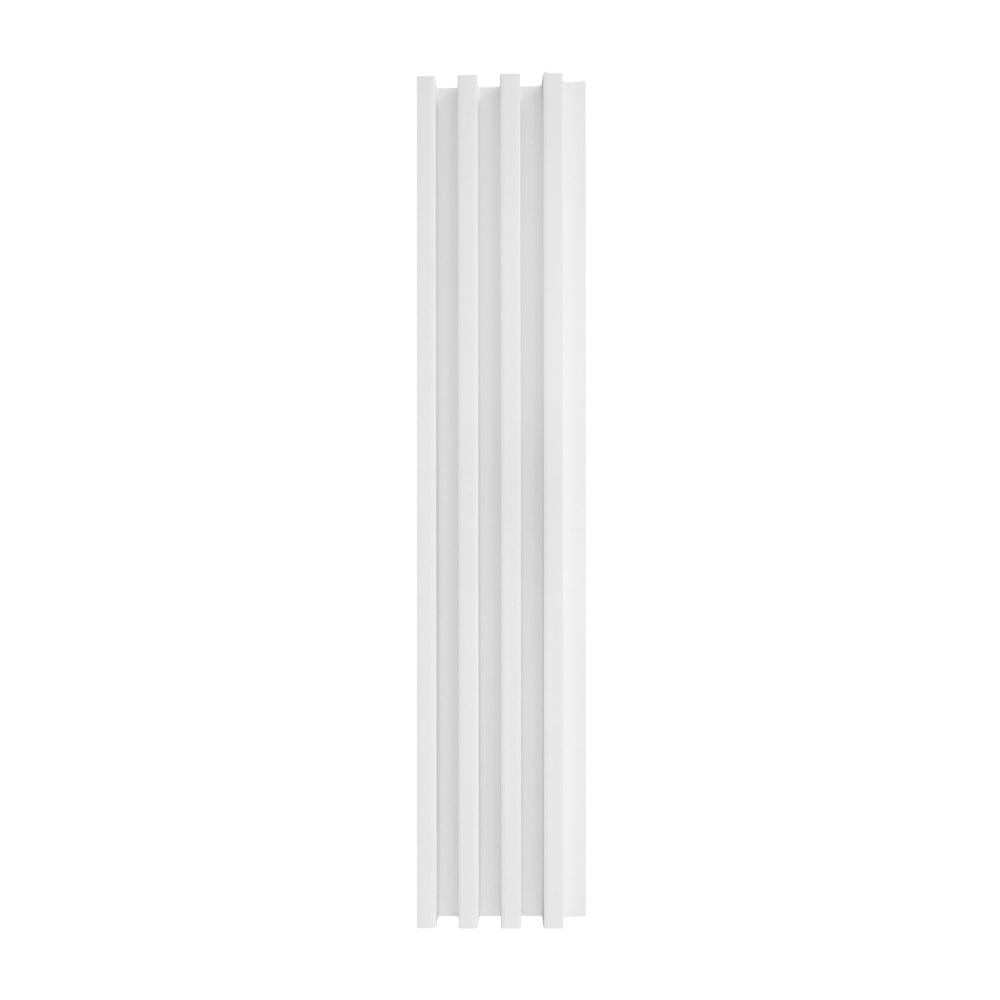 Panou decorativ riflaj WPC, montaj rapid, rezistenta ridicata, Naimeed D7535, 260x16.8x2.3cm, alb