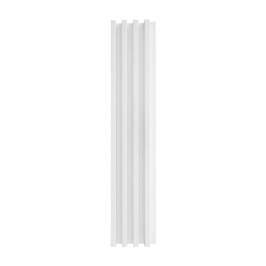 Panou decorativ riflaj WPC, montaj rapid, rezistenta ridicata, Naimeed D7535, 260x16.8x2.3cm, alb