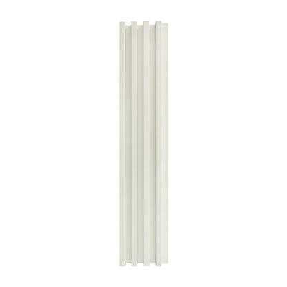 Panou decorativ riflaj WPC, montaj rapid, rezistenta ridicata, Naimeed D7536, 260x16.8x2.3cm, alb