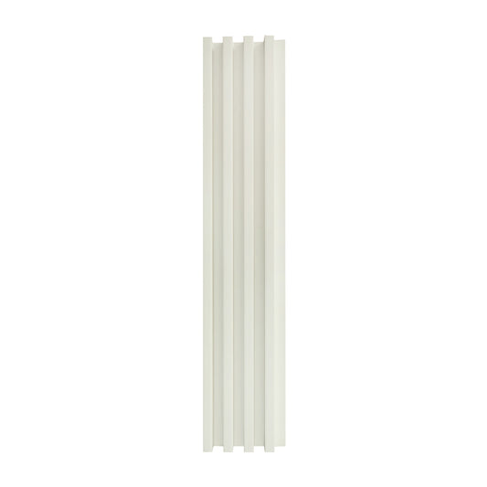 Panou decorativ riflaj WPC, montaj rapid, rezistenta ridicata, Naimeed D7536, 260x16.8x2.3cm, alb