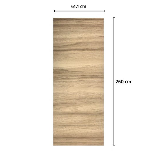 Panou decorativ riflaj WPC, Naimeed D7552,aspect rafinat si montaj usor, 260x61.1x0.9cm, stejar natur