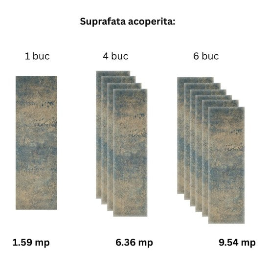 Panou decorativ riflaj WPC, Naimeed D7561,aspect rafinat si montaj usor, 260x61.1x0.9cm