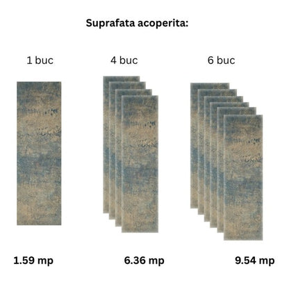 Panou decorativ riflaj WPC, Naimeed D7561,aspect rafinat si montaj usor, 260x61.1x0.9cm