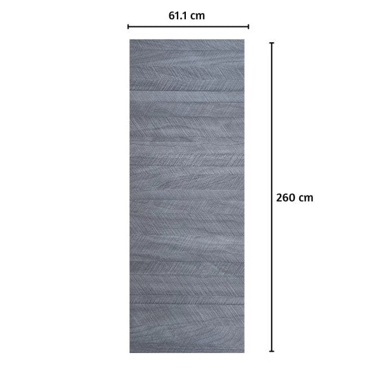 Panou decorativ riflaj WPC, Naimeed D7555,aspect rafinat si montaj usor, 260x61.1x0.9cm, gri