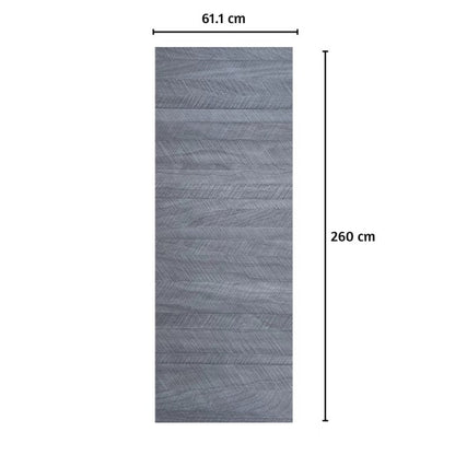 Panou decorativ riflaj WPC, Naimeed D7555,aspect rafinat si montaj usor, 260x61.1x0.9cm, gri