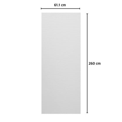 Panou decorativ riflaj WPC, Naimeed D7564,aspect rafinat si montaj usor, 260x61.1x0.9cm, alb
