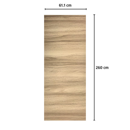 Panou decorativ riflaj WPC, Naimeed D7560,aspect rafinat si montaj usor, 260x61.1x0.9cm, stejar natur