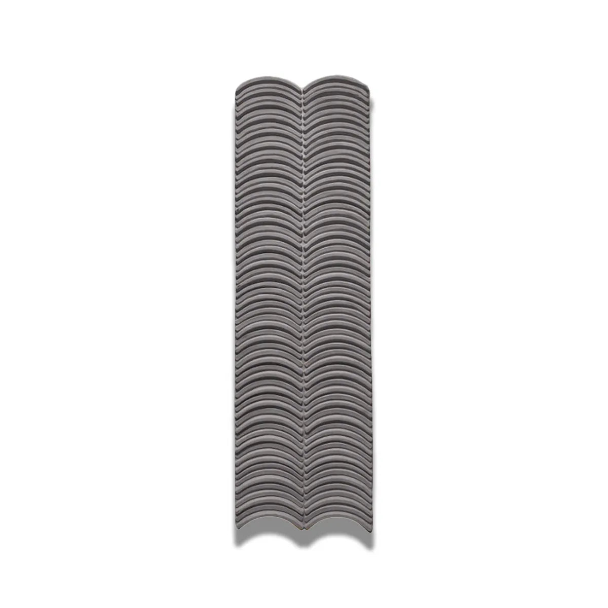 Panou decorativ 3D, efect piatră ondulata, ultraușor, Naimeed D7569, pentru interior și exterior, 123x37x3.5cm, Gri
