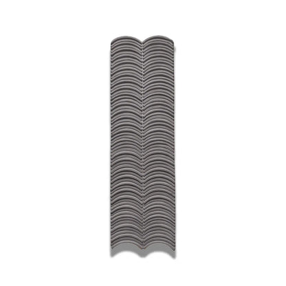 Panou decorativ 3D, efect piatră ondulata, ultraușor, Naimeed D7569, pentru interior și exterior, 123x37x3.5cm, Gri
