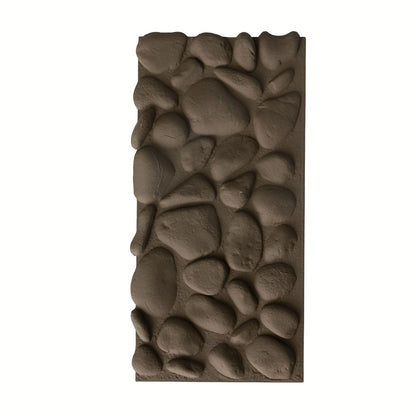 Panou decorativ 3D, efect piatră naturală, ultraușor, Naimeed D7578, pentru interior și exterior, 120x60x5.7cm, Maro inchis