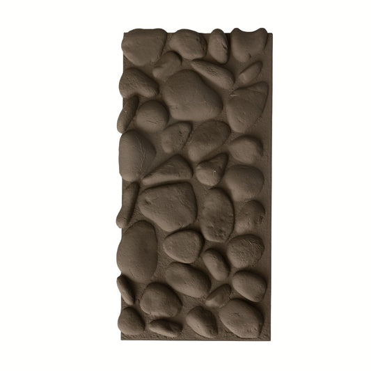 Panou decorativ 3D, efect piatră naturală, ultraușor, Naimeed D7578, pentru interior și exterior, 120x60x5.7cm, Maro inchis