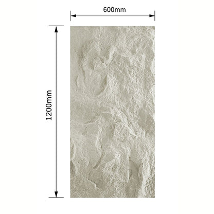 Panou decorativ 3D, efect piatră naturală, ultraușor, Naimeed D7587, pentru interior și exterior, 120x60x6cm, Crem