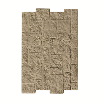 Panou decorativ 3D, efect piatră naturală, ultraușor, Naimeed D7596, pentru interior și exterior, 120x78x3cm, Bej nisipiu